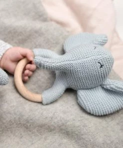 Baby Bello Elvy De Olifant – Rammelaar & Bijtring - Blauw -grijp-bijtspeelgoed Verkoop 550x550 375