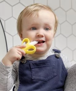 Baby Banana Baby Banaan Tandenborstel/bijtspeeltje – Geel - Baby Tandenborstel - Bij Doorkomende Tandjes - Tandvlees Massage - Babytandenborstel - Peuter Tandenborstel -grijp-bijtspeelgoed Verkoop 550x550 64