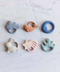 Jollein Bijtring Rubber Moon - Jeans Blue -grijp-bijtspeelgoed Verkoop 550x550 84