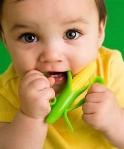 Baby Banana - Babytandenborstel/bijtspeeltje Cornelius - Baby Tandenborstel - Bij Doorkomende Tandjes - Tandvlees Massage - Babytandenborstel - Peuter Tandenborstel