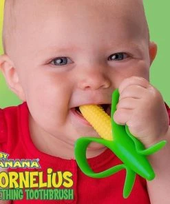 Baby Banana - Babytandenborstel/bijtspeeltje Cornelius - Baby Tandenborstel - Bij Doorkomende Tandjes - Tandvlees Massage - Babytandenborstel - Peuter Tandenborstel -grijp-bijtspeelgoed Verkoop 550x550 90