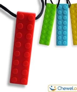 Bijtketting Bouwblokje Kauwketting | Bouwblok Geel | Chewel ® -grijp-bijtspeelgoed Verkoop 550x553 1