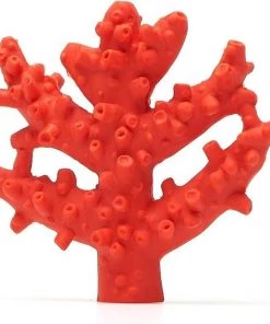 Lanco Toys Lanco Rubberen Bijtspeeltje - Koraal - Rood