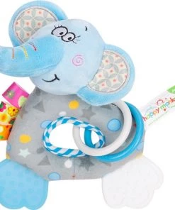 Happy Monkey Bijtspeelgoed/ Rammelaar/ Baby Speelgoed/ Baby Bijtring/ Baby Rammelaar/schoencadeautjes Sinterklaas/ Grijp Speelgoed/ Sinterklaas/ Kertcadeau/ Olifant