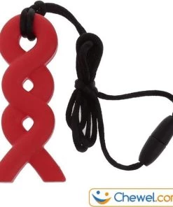 Bijtketting Kauwketting | Happy Waves | 4 Kleuren | Rood | Chewel ®