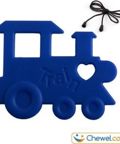 Bijtketting Blauw Jongens | Trein | Chewel ®