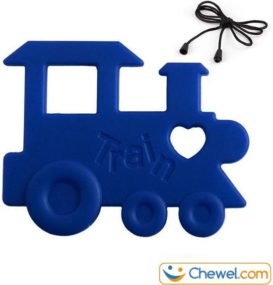 Bijtketting Blauw Jongens | Trein | Chewel ® 1 Bijtketting Blauw Jongens | Trein | Chewel ®