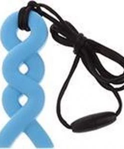 Bibbi4you.nl Fantasie Bijtsteen Kauw Sieraden Bijt Ring Bijt Steen Ketting Voor Moeder En Kind Kauwsieraden Licht Blauw Autisme ADHD