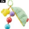 2x Fisher-Price Boon Met Erwten Speeltje- Grijpspeelgoed