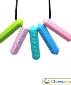 Bijtketting Lange Kristal | Basic Staafje Lang | Diverse Kleuren | Groen | Chewel ® -grijp-bijtspeelgoed Verkoop 550x578 3