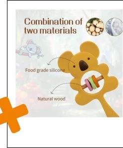 Fabs World Siliconen Rammelaar & Bijtring Koala Okergeel 9 Fabs World Siliconen Rammelaar & Bijtring Koala Okergeel -grijp-bijtspeelgoed Verkoop 550x580