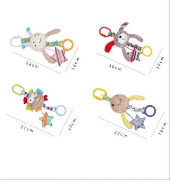 BBSky Kinderwagen Rammelaar/ Speelgoed/ Speeltjes/ Cartoon Pluche Dier Rammelaar Bel Wandelwagen Baby Winkelwagen Opknoping Windgong Muzikale Hand Shaker Speelgoed / Schildpad 3 BBSky Kinderwagen Rammelaar/ Speelgoed/ Speeltjes/ Cartoon Pluche Dier Rammelaar Bel Wandelwagen Baby Winkelwagen Opknoping Windgong Muzikale Hand Shaker Speelgoed / Schildpad - Afbeelding 3