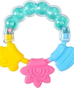 Biberoia® Rammelaar En Bijtring In 1 – Bijtspeelgoed – Baby - Speelgoed – Cadeau – Kraamcadeau – Babyshower - Mint -grijp-bijtspeelgoed Verkoop 550x590 2