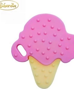 Biberoia® Bijtring Ijsje - Baby - Koelbijtring - Bijtring - Bijtspeelgoed - Babyspeelgoed - Badspeelgoed - Aardbei -grijp-bijtspeelgoed Verkoop 550x595 3