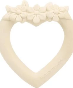 Bijtring: Hart - Crème | A Little Lovely Company