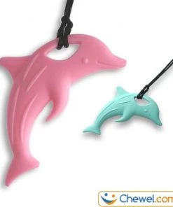 Bijtketting - Dolfijn Happy Flipper | Mint | Chewel ® -grijp-bijtspeelgoed Verkoop 550x602 5