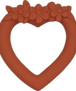 Bijtring: Hart - Terracotta | A Little Lovely Company