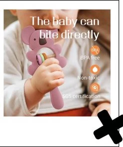 Fabs World Siliconen Rammelaar & Bijtring Koala Grijs -grijp-bijtspeelgoed Verkoop 550x607 5