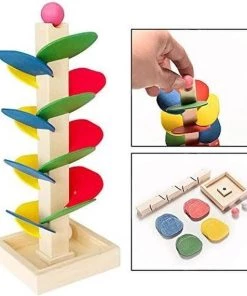 Deluxe HB Ballentoren - Kinder Houten Marmeren Run Toy Children's Jigsaw Puzzle Toy- (WK 02127)