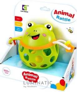 Baby Rammelaar - Oball - Baby Bal - Bal Rammelaar - Dieren Rammelaar - Speelgoed Rammelaar - Ontwikkeling En Educatief Speelgoed - Speelgoed 3 Jaar - Dieren Speelgoed Kinderen | Luminatic® | Groen -grijp-bijtspeelgoed Verkoop 550x616 4