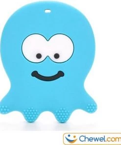 Bijtketting Kauwketting | Spook Octopus | Diverse Kleuren | Blauw | Chewel ®