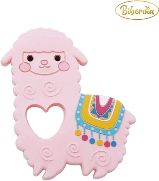 Biberoia® Bijtring - Alpaca - Koelbijtring - Bijtring - Bijtspeelgoed - Babyspeelgoed - Badspeelgoed - Roze 2 Biberoia® Bijtring - Alpaca - Koelbijtring - Bijtring - Bijtspeelgoed - Babyspeelgoed - Badspeelgoed - Roze - Afbeelding 2