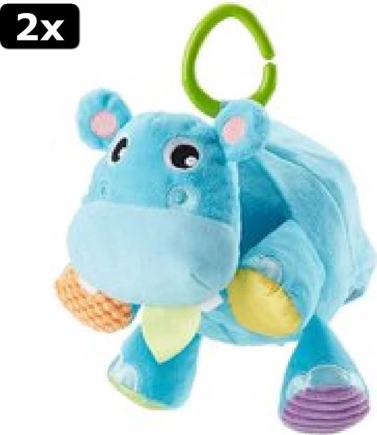 2x Fisher-Price Nijlpaardbal - Grijpspeelgoed 1 2x Fisher-Price Nijlpaardbal - Grijpspeelgoed