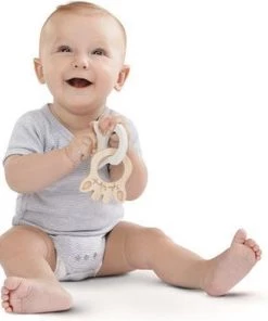 Sophie De Giraf - So Pure - Bijtring - Rubber En Hout -grijp-bijtspeelgoed Verkoop 550x642