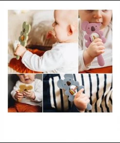 Fabs World Siliconen Rammelaar & Bijtring Koala Blauw -grijp-bijtspeelgoed Verkoop 550x651 5