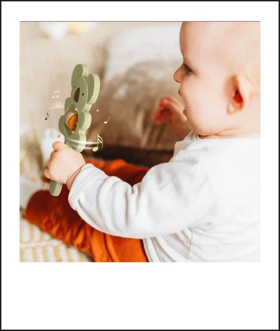 Fabs World Siliconen Rammelaar & Bijtring Koala Groen 5 Fabs World Siliconen Rammelaar & Bijtring Koala Groen - Afbeelding 5