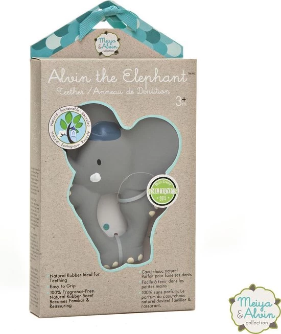 Meiya & Alvin - Alvin Teether Bijtring Olifant 4 Meiya & Alvin - Alvin Teether Bijtring Olifant - Afbeelding 4