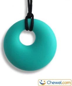 Ronde Bijtketting Kauwketting | Rond | Cirkel | Round | Turquoise | Chewel ®