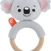 Fisher-price Rammelaar 18 X 4 Cm Textiel/hout Grijs