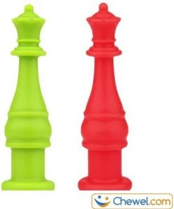 Pennendop Potlooddop Kauwdop Bijtdop | Schaakstuk | 2 Kleuren | Groen | Chewel ® -grijp-bijtspeelgoed Verkoop 550x662 3