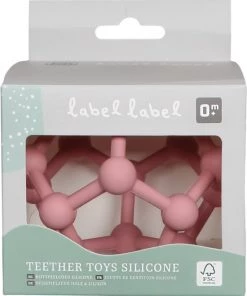 Label Label - Bijtspeelgoed Bal - Silicone - Bijtringen - Roze -grijp-bijtspeelgoed Verkoop 550x664 2