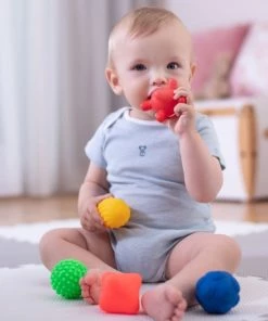 Tulilo Tullo Sensorische Textuurballen - Set Van 5- 0m+ 0+ Manden, Kraamcadeau -grijp-bijtspeelgoed Verkoop 550x667