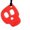 Bijtketting Kauwketting | Skelet Schedel Skull Ketting | Rood | Chewel ®