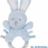 V.I.B. Pluche Konijn Rammelaar Blauw