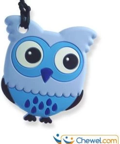 Bijtketting | Uil | 3 Kleuren | Blauw | Chewel ®