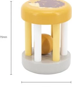 PolarB Geel Houten Rammelaar 44021 -grijp-bijtspeelgoed Verkoop 550x689 3