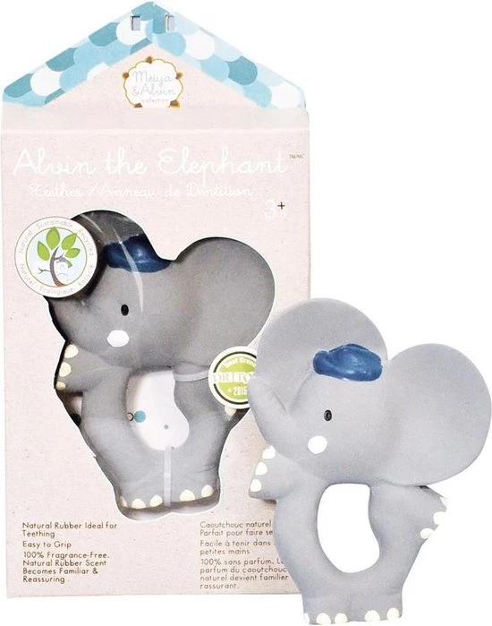 Meiya & Alvin - Alvin Teether Bijtring Olifant 5 Meiya & Alvin - Alvin Teether Bijtring Olifant - Afbeelding 5