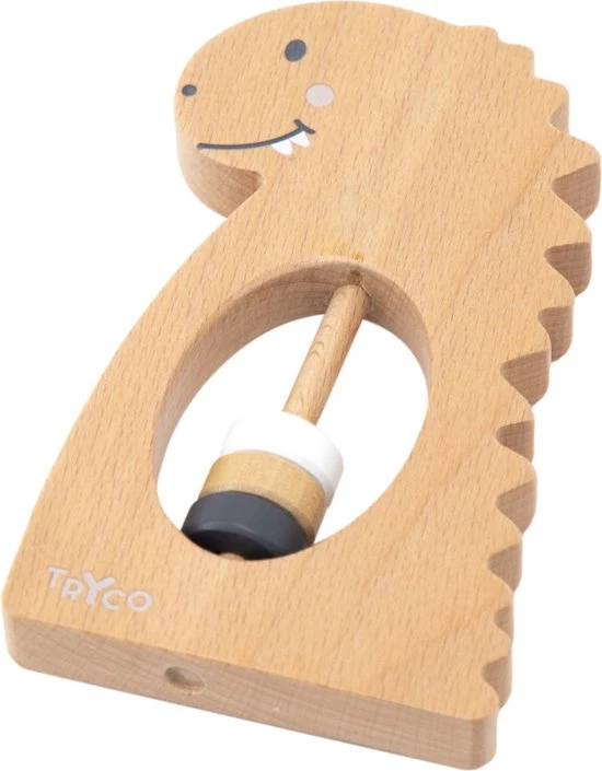 Tryco Dino Houten Rammelaar TR-353006 3 Tryco Dino Houten Rammelaar TR-353006 - Afbeelding 3