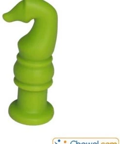 Pennendop Potlooddop Kauwdop Bijtdop | Schaakstuk | Paard | Diverse Kleuren | Groen | Chewel ®