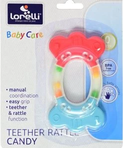 Lorelli Candy Rammelaar En Bijtring 1021076-0000 -grijp-bijtspeelgoed Verkoop 550x722