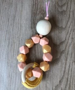 Rammelaar - Hout Montessori - Melon Day - Goud