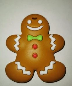 Bibbi4you Bijtsteen Het Koekenmannetje Gingerbread Man Bijtsteen Kauw Sieraden Bijt Ring Bijt Steen Ketting Voor Moeder En Kind Kauwsieraden ADHD