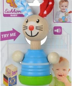 Eichhorn Baby Squeezer Konijn - Houten Rammelaar Met Geluid -grijp-bijtspeelgoed Verkoop 550x739 1