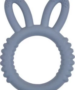 Merkloos Bijtkonijn - Baby Speelgoed - Silicone - Bijtring - Bijtspeeltje - Grijs