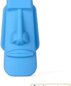 Pennendop Potlooddop Kauwdop Bijtdop | Gezicht | Paaseiland | Diverse Kleuren | Lichtblauw | Chewel ®