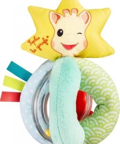 Sophie De Giraf - Rammelaar - Stoffen Balletjes Rammelaar